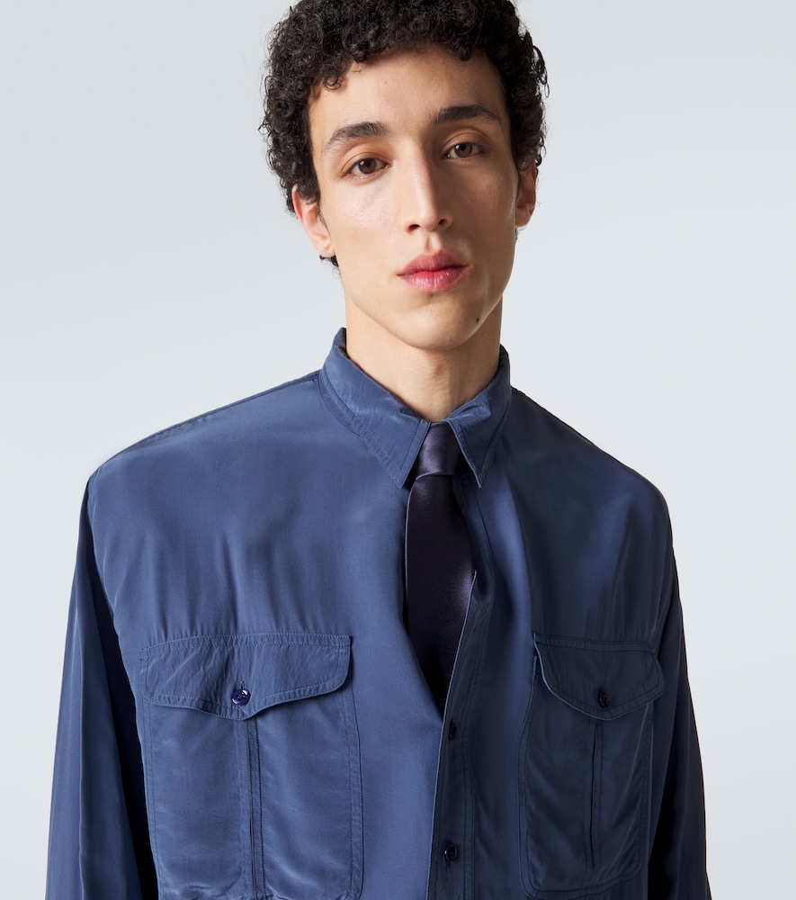  Saint Laurent Saint Laurent Silk Satin Tie 