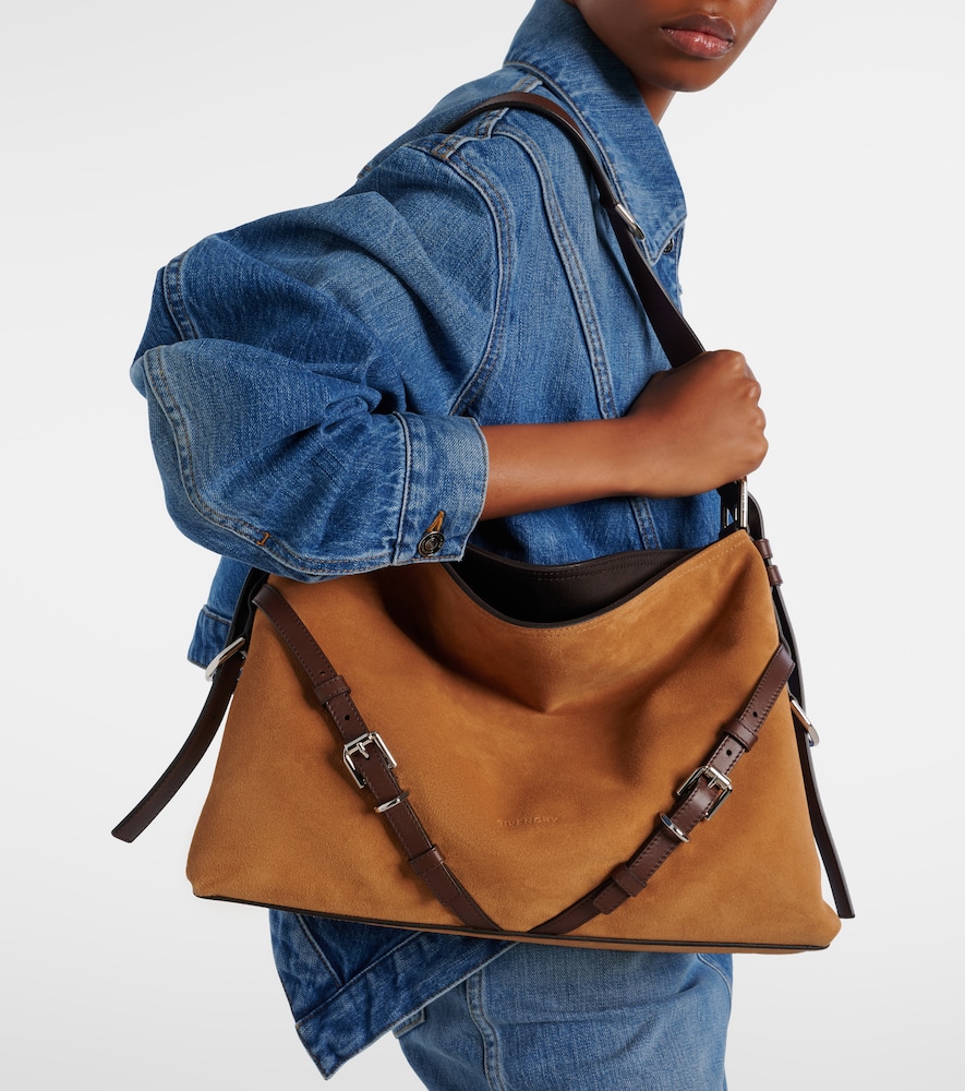 Givenchy Voyou Medium suede shoulder bag
