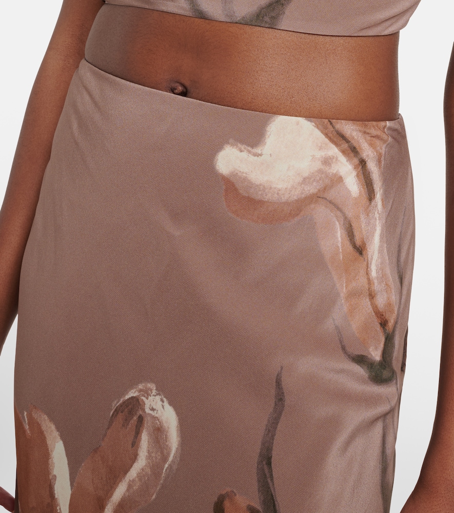  Sir Sir Azaliea Floral Silk Maxi Skirt 