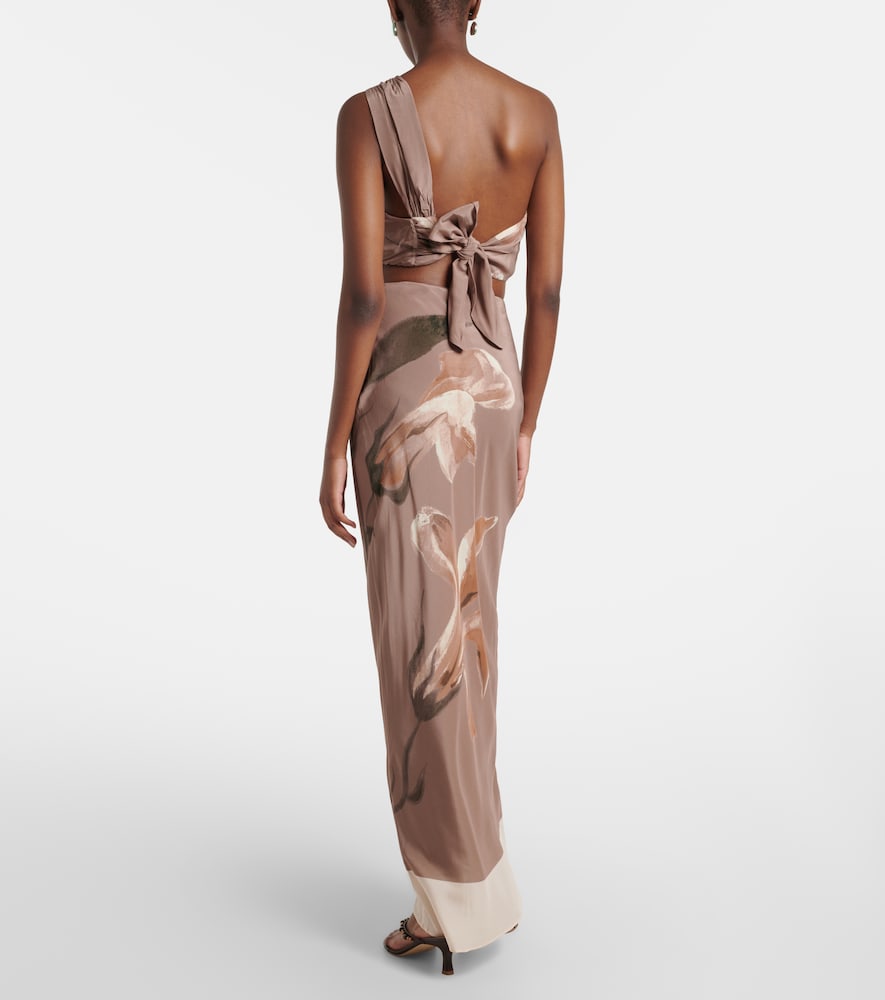  Sir Sir Azaliea Floral Silk Maxi Skirt 