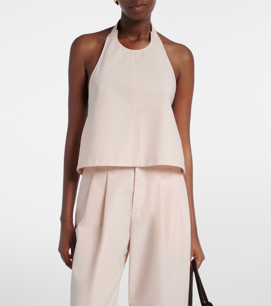 Wardrobe. NYC Halterneck cotton-blend top