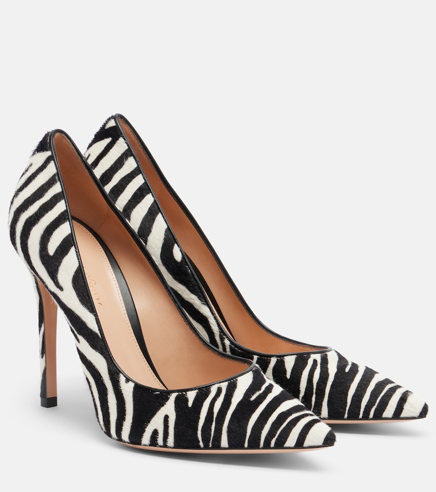 Gianvito Rossi Gianvito zebra-print calf hair pumps | Thumbnail 7