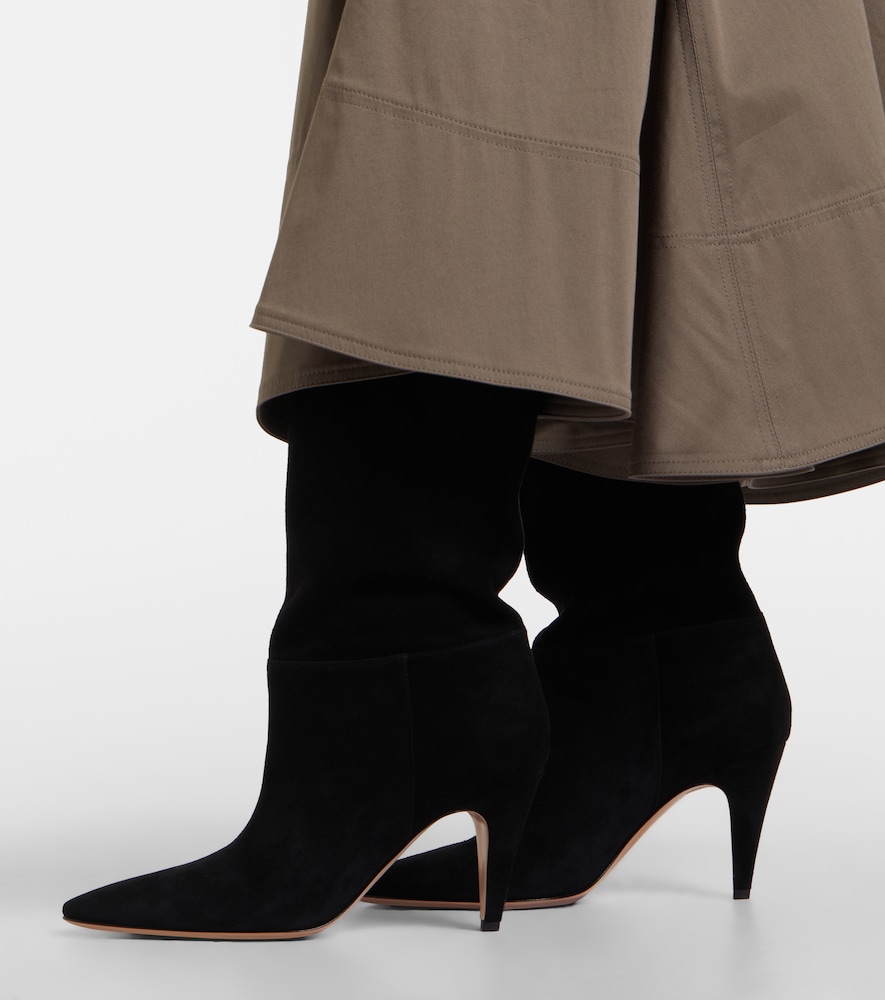 Gianvito Rossi Elise suede mid-calf boots