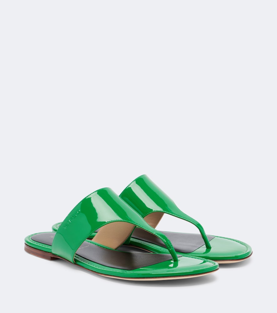 TOM FORD Tom Ford Patent leather thong sandals　Tom Ford パテントレザー トングサンダル
