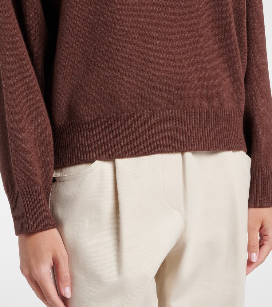  Brunello Cucinelli Brunello Cucinelli Monili Cashmere Turtleneck Sweater 