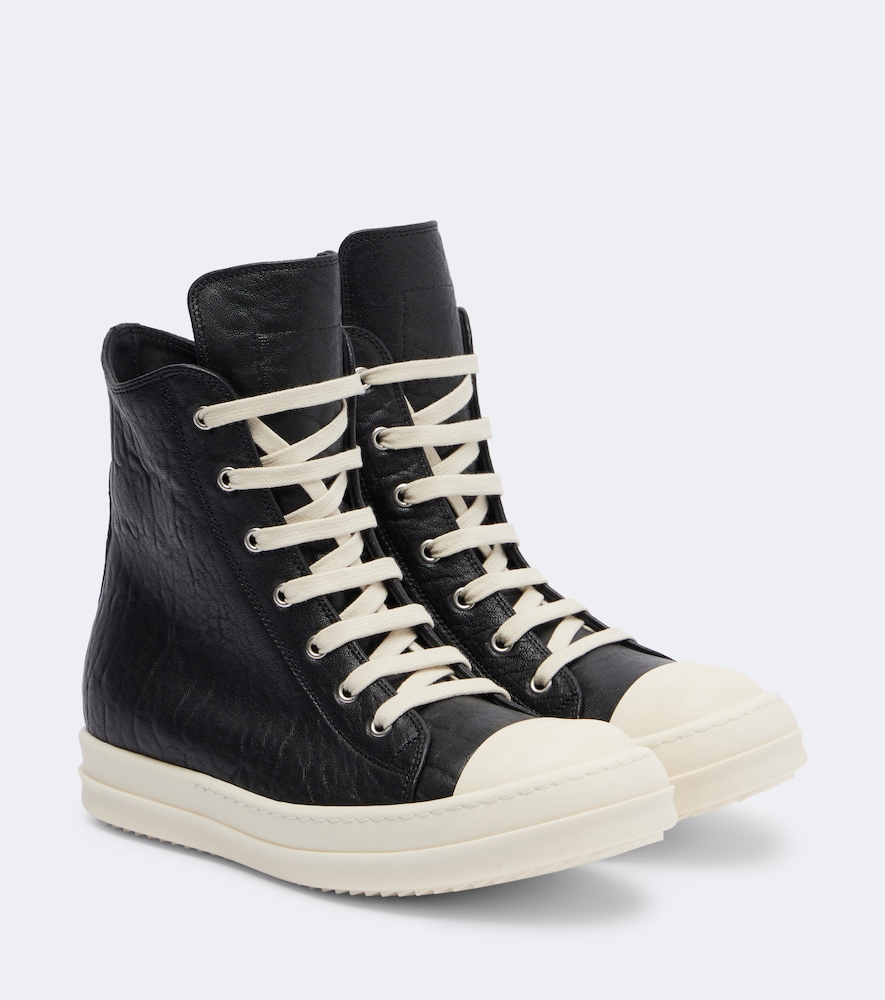 High-Top Sneakers aus Leder