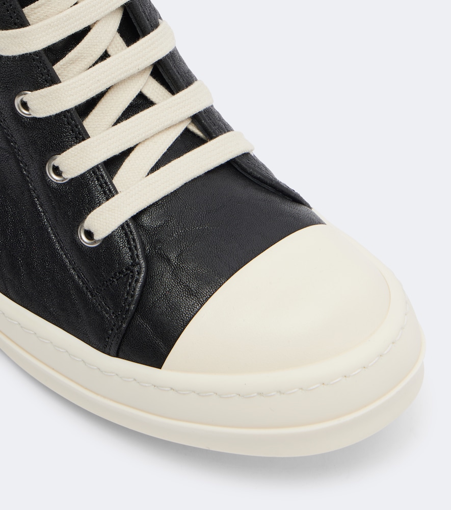 Leather High-Top Sneakers