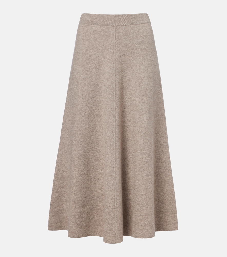 Jardin des Orangers Wool and cashmere midi skirt