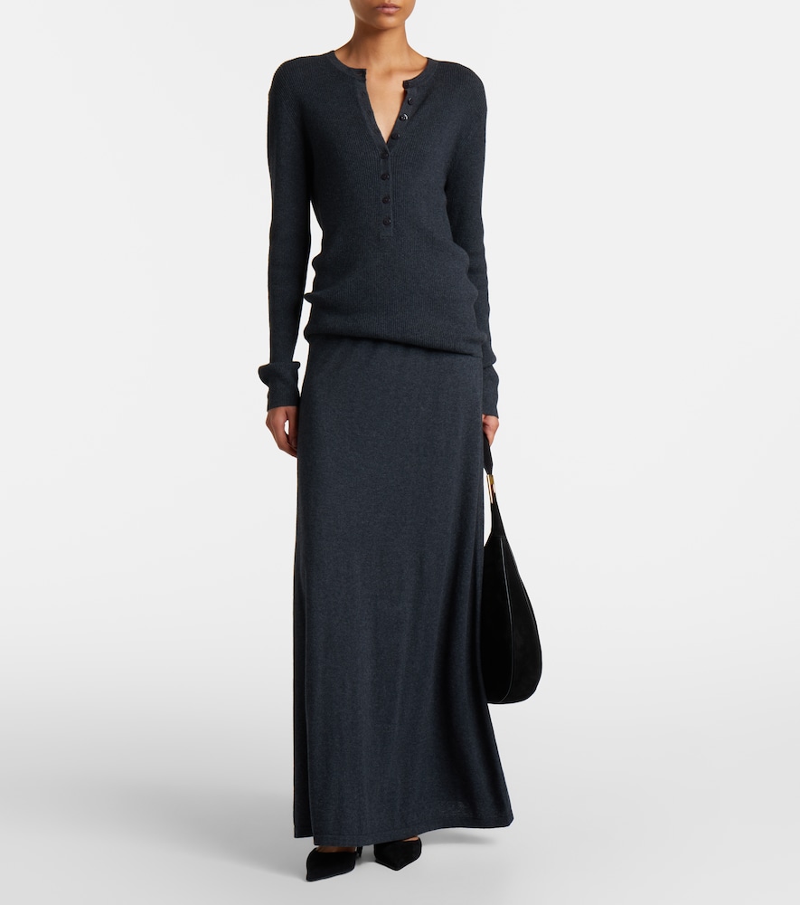 Adrienne Cotton And Cashmere Midi