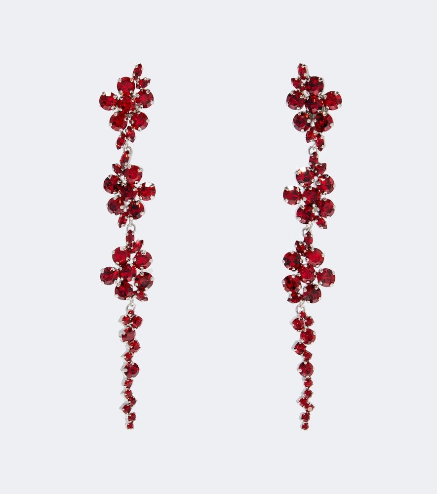 Simone Rocha Boucles d'oreilles à cristaux