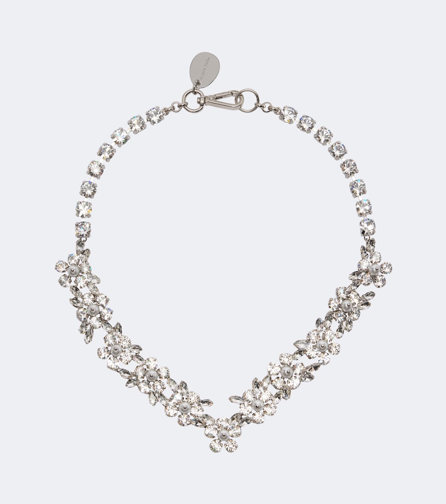Simone Rocha Embellished Necklace In Silver