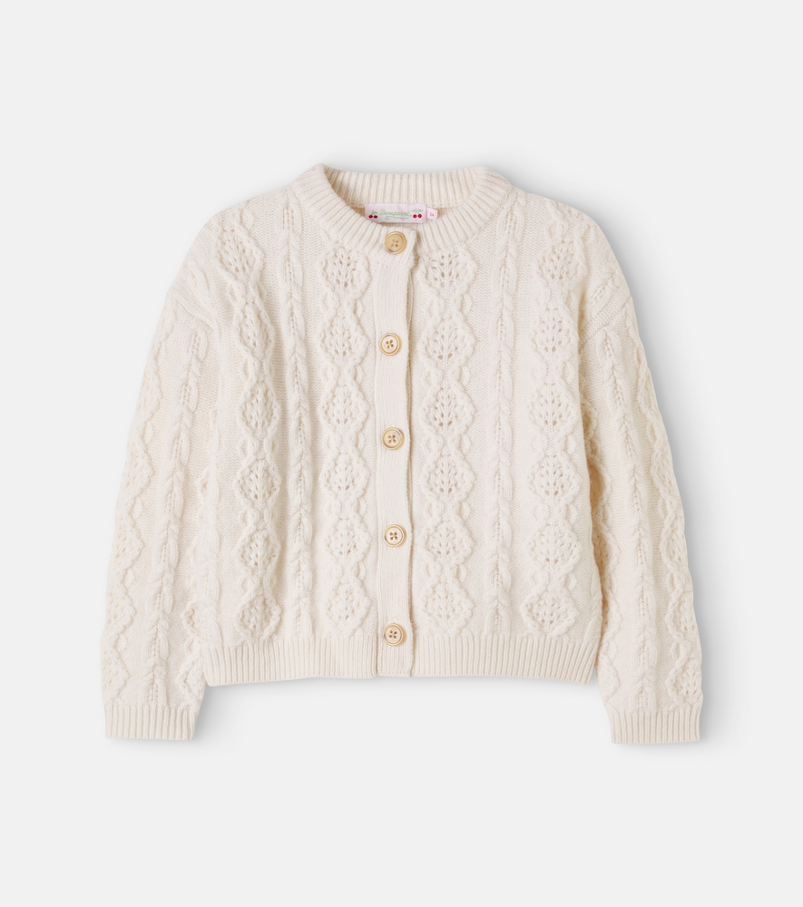 Cardigan Marella in lana a trecce