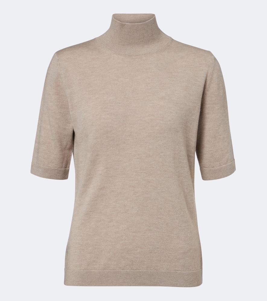 Pullover a collo alto in lana