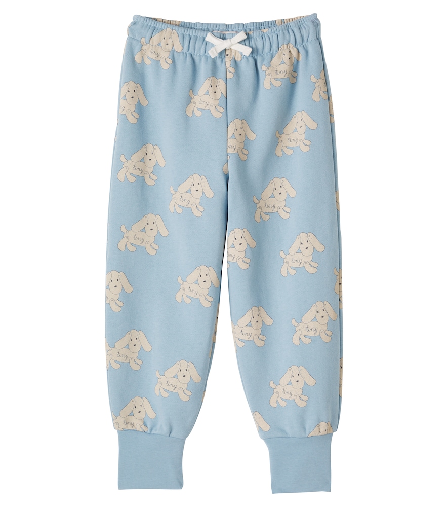 Tinycottons Dogs Cotton Sweatpants In Blue