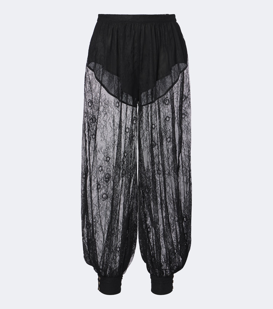 Bananhot Kendall蕾丝气球裤 In Black