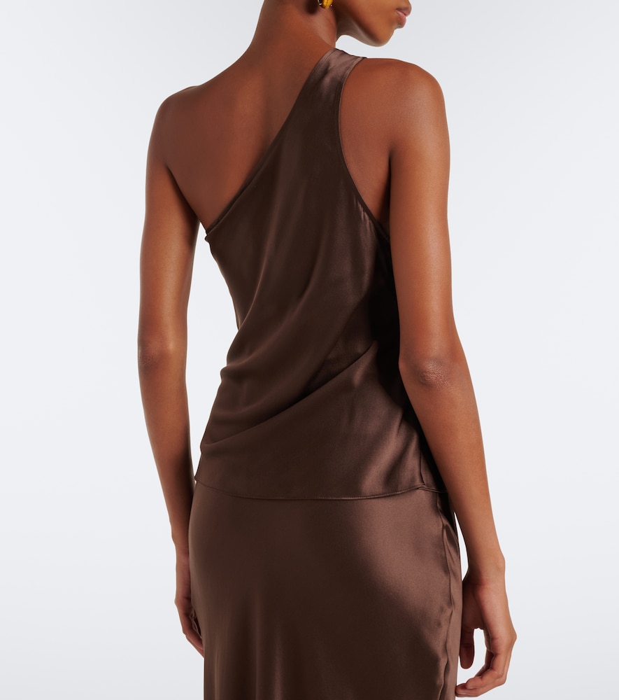 Draped One-Shoulder Top