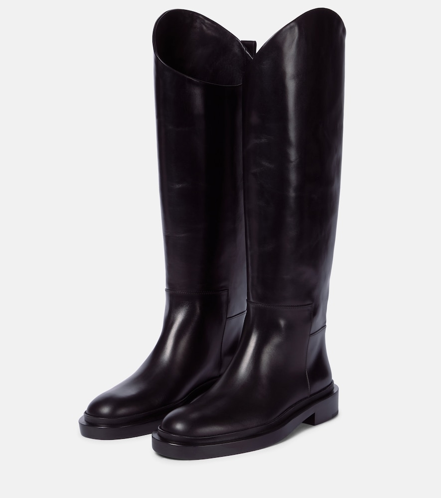  Jil Sander Jil Sander Leather Riding Boots 