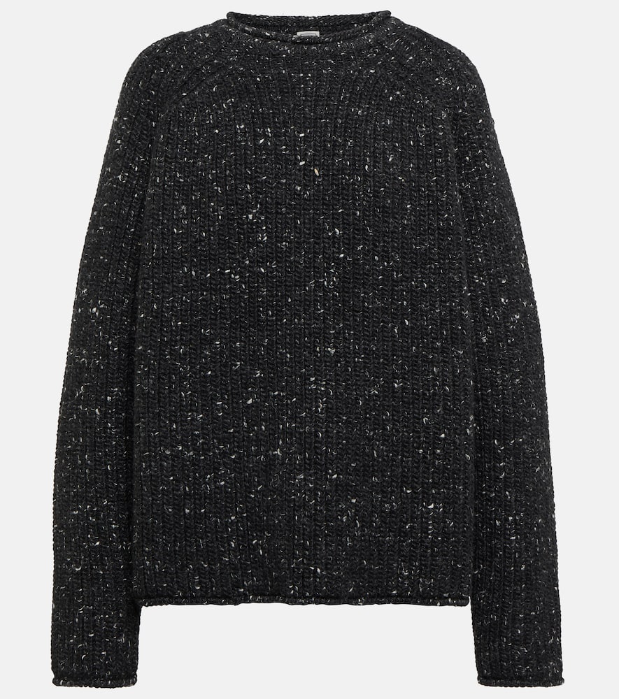 Totême Sienna Trousers In Black Melange