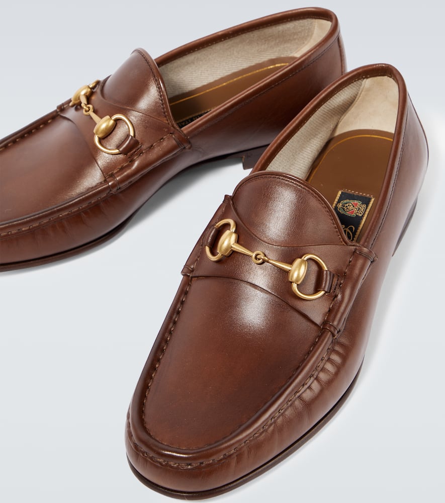 Shop Gucci Horsebit 1953 Leather Loafers In Brown Sugar/bro.suga