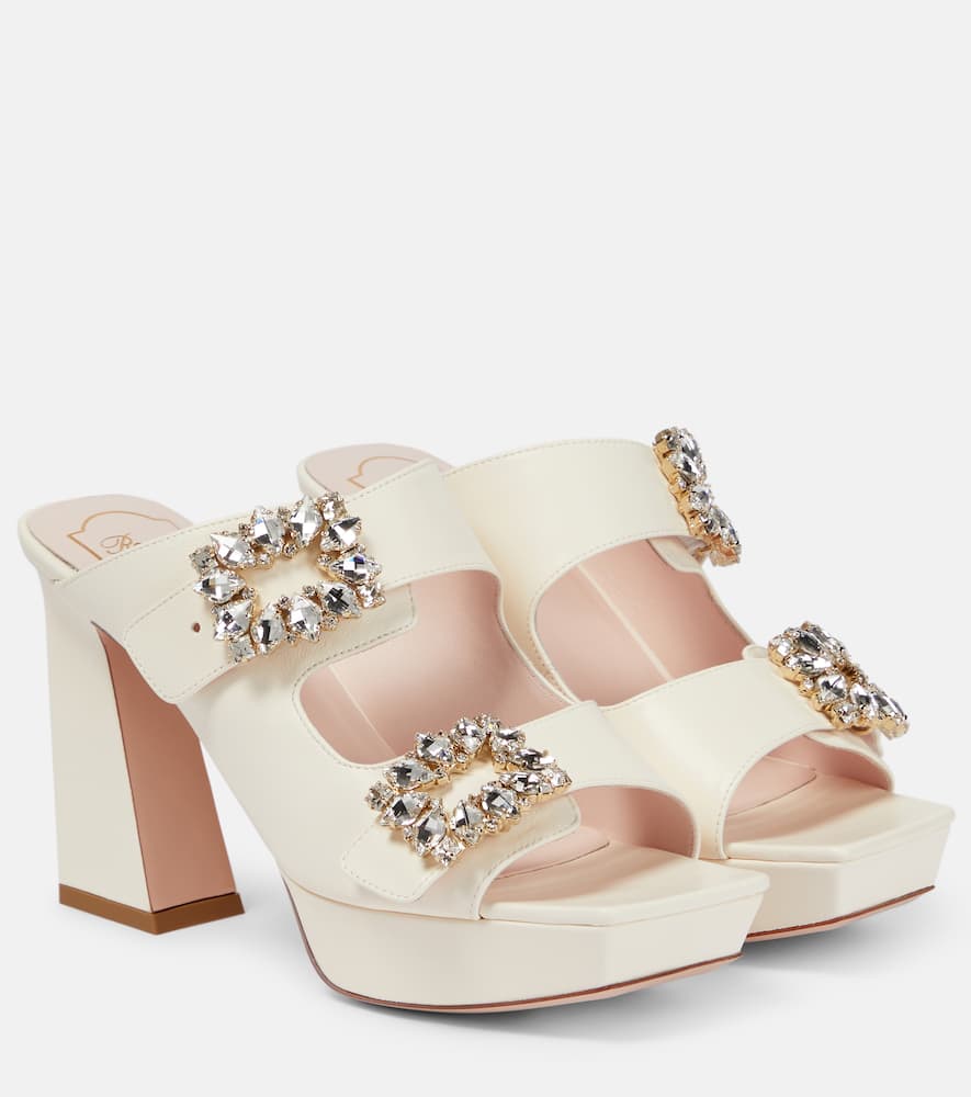 Roger Vivier Plateausandalen Aus Leder In Cire'