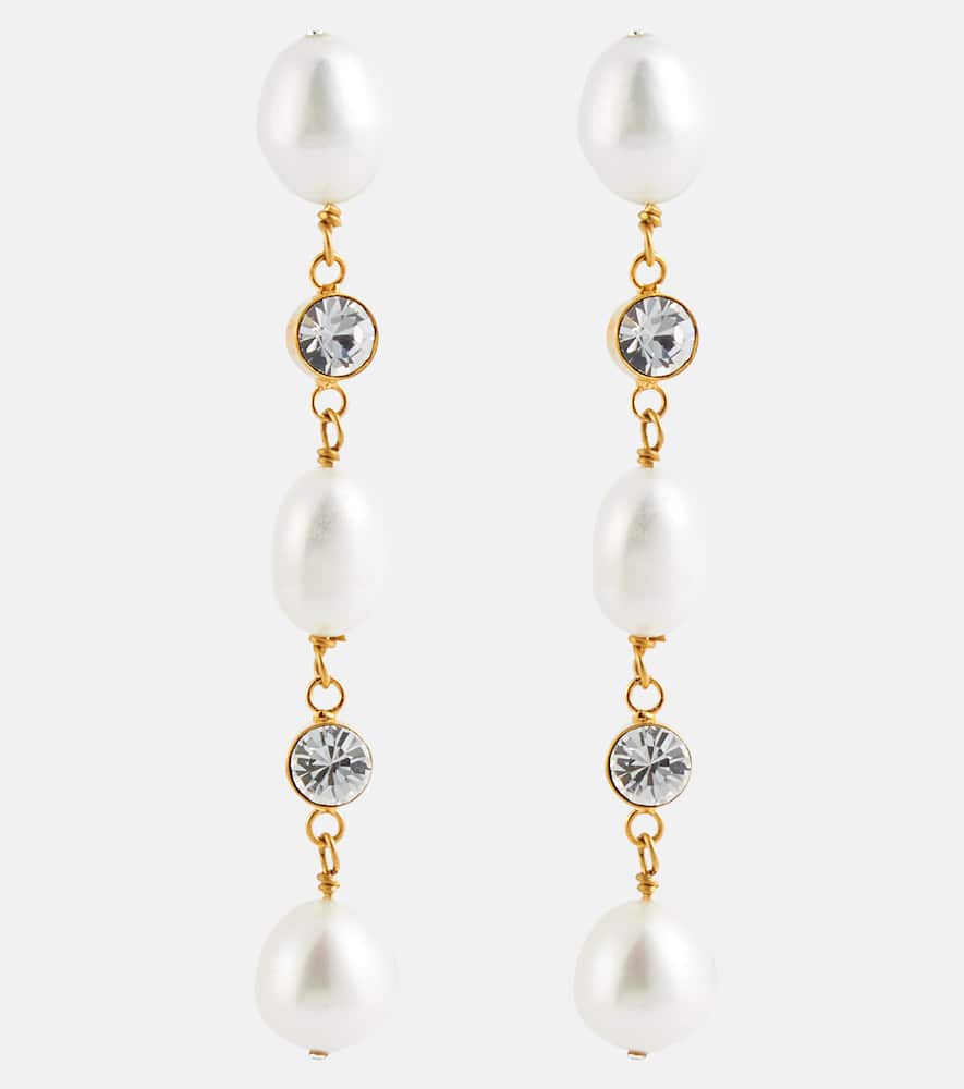 Jennifer Behr Chiara embellished drop earrings