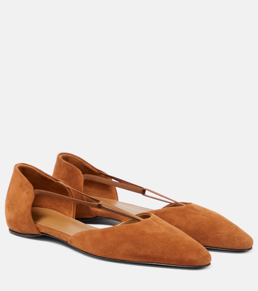 Toteme T-Strap suede flats　トーテム T ストラップ スエード フラット Toteme