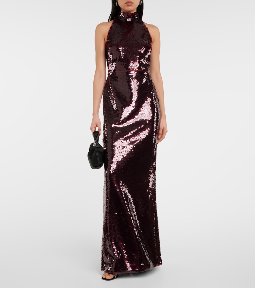 Safiyaa Viba sequined gown