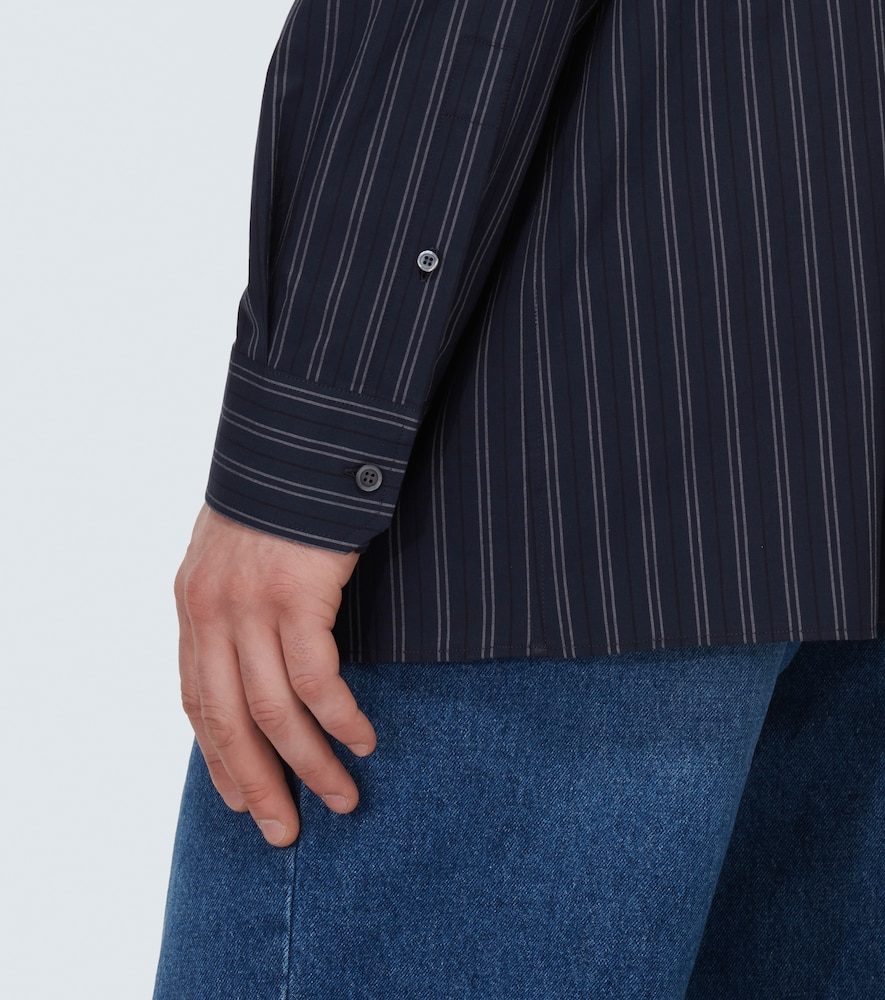  Loewe Loewe Striped Cotton Poplin Shirt 