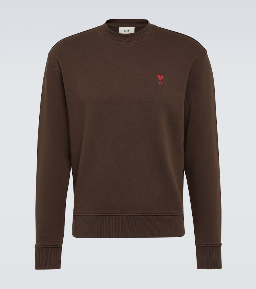 Ami Paris Ami De Caur cotton jersey sweatshirt