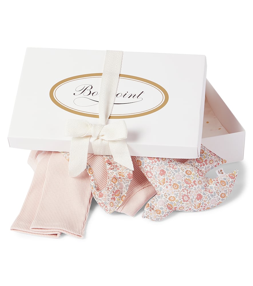 Bonpoint Baby Daisie Top, Pants, And Toy Set In Pink