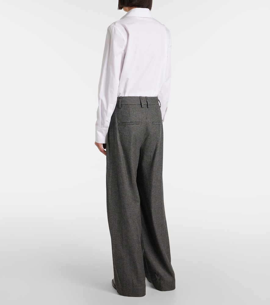  Vince Vince Checked High-rise Wide-leg Pants 