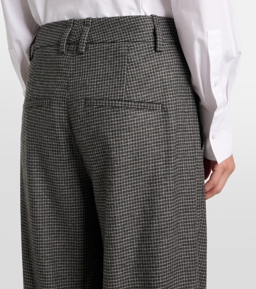  Vince Vince Checked High-rise Wide-leg Pants 