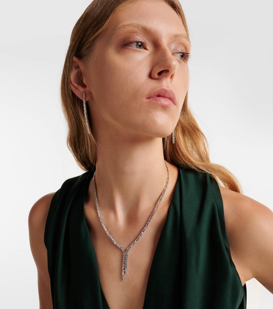 Suzanne Kalan 18kt White Gold Necklace With Diamonds In White