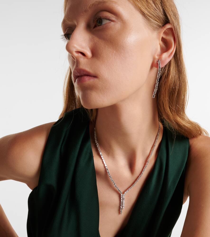 Suzanne Kalan 18kt White Gold Necklace With Diamonds In White