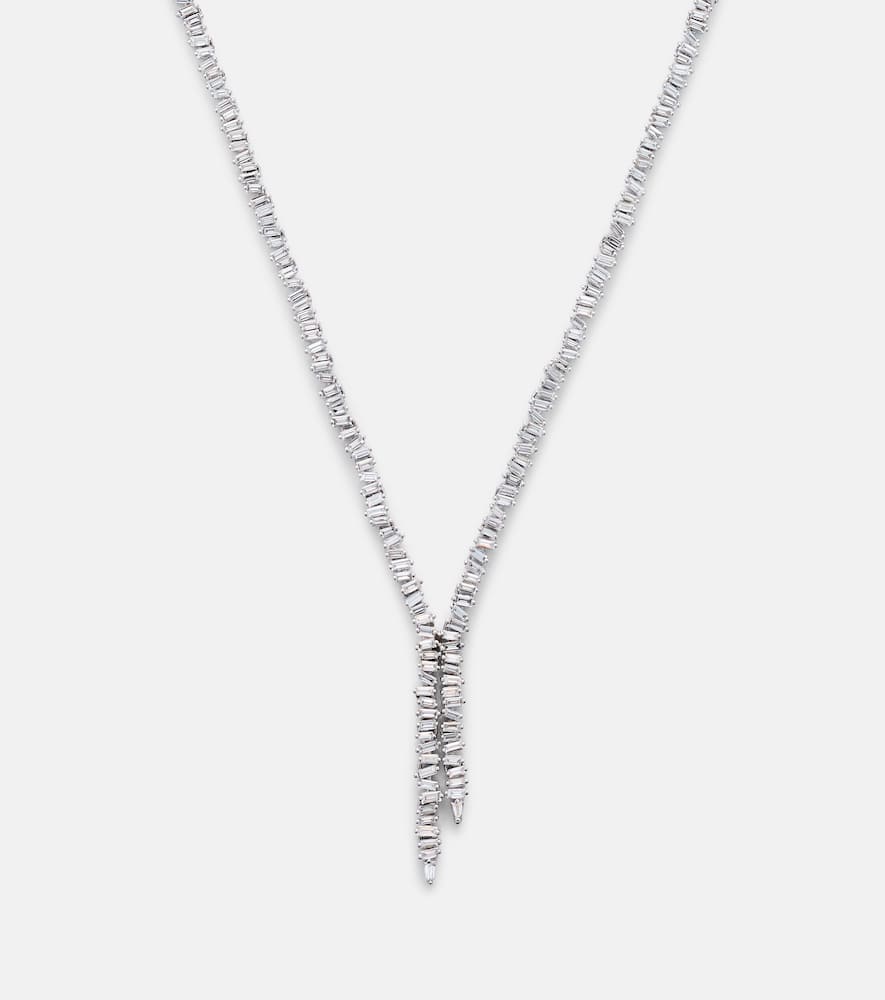 Suzanne Kalan 18kt White Gold Necklace With Diamonds In White