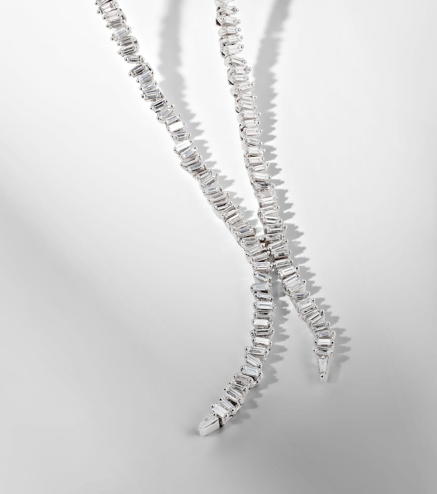 Suzanne Kalan 18kt White Gold Necklace With Diamonds In White