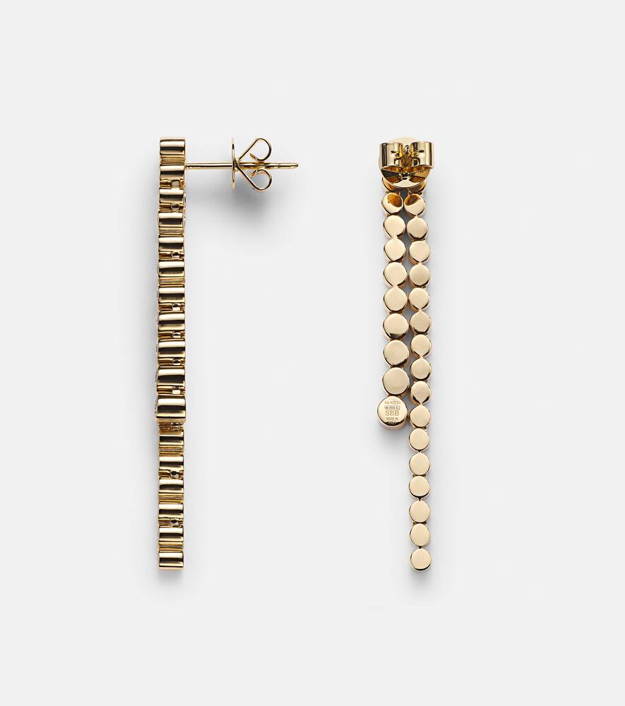 Sophie Bille Brahe La Danse 18kt Gold Earrings With Diamonds In Gold