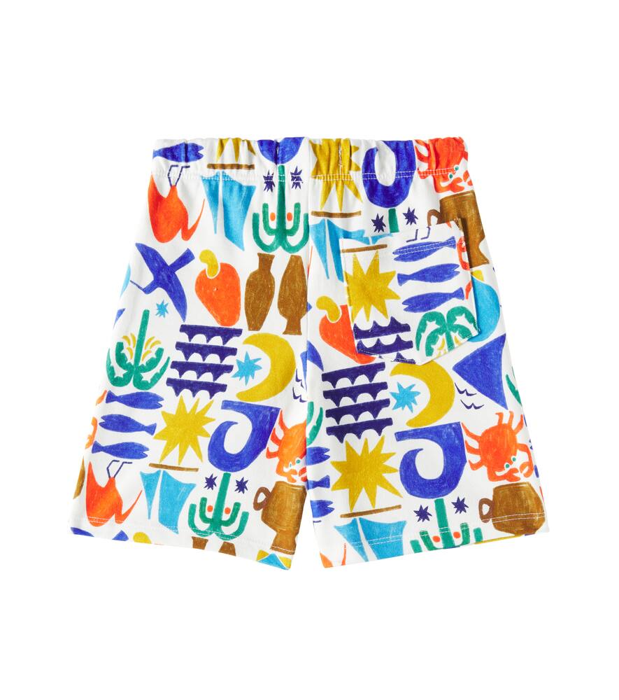 Fabula Printed Cotton Bermuda Shorts In Multicoloured