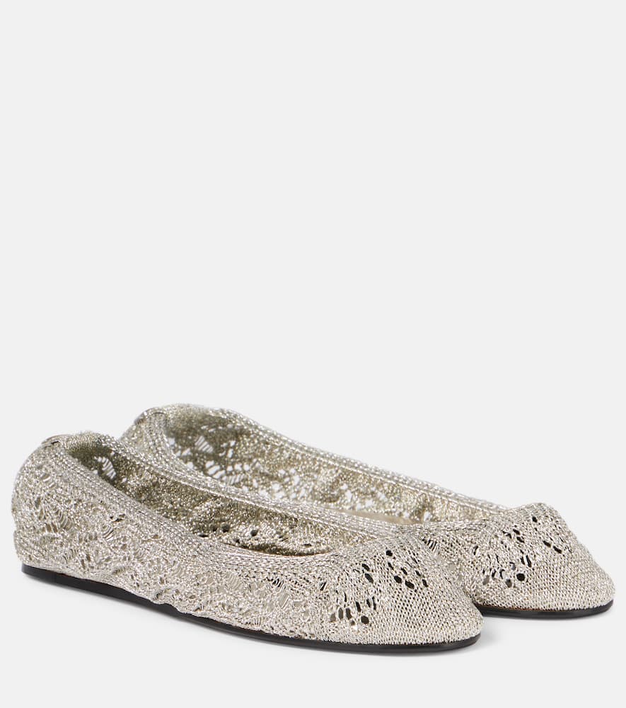 Belna crochet ballet flats
