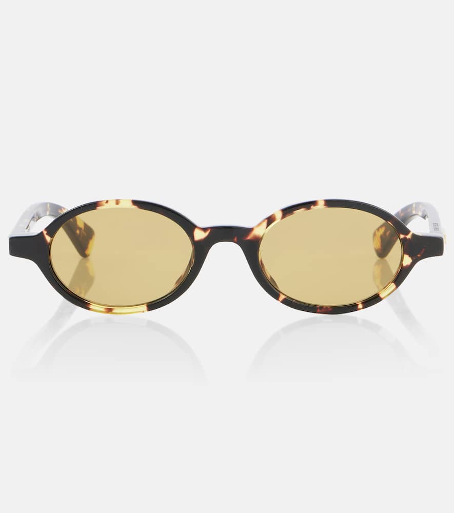 Bottega Veneta Round Sunglasses In Brown