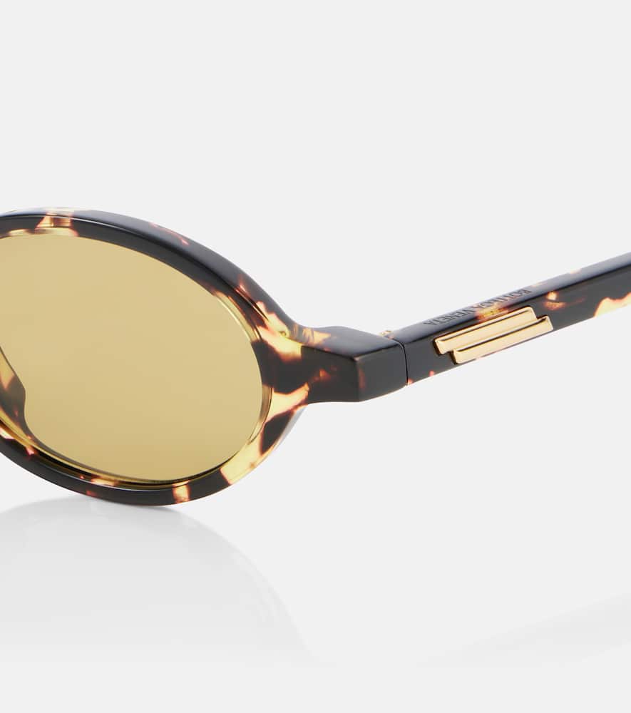 Bottega Veneta Round Sunglasses In Brown