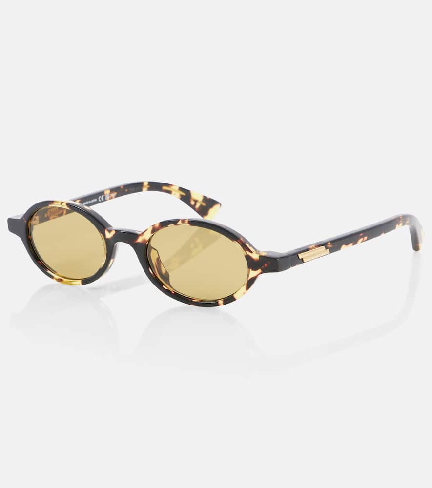 Bottega Veneta Round Sunglasses In Brown