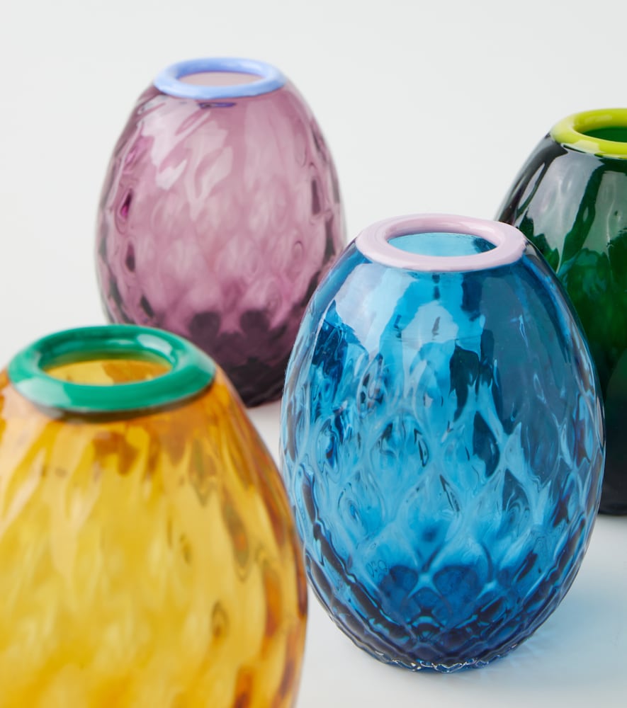  La Doublej La Doublej Baby Egg Set Of 4 Glass Vases 
