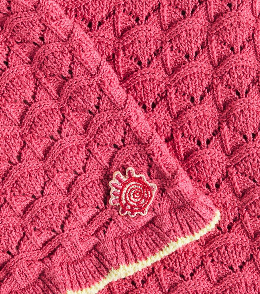 Scotch & Soda Knitted Cotton-blend Shorts In Pink