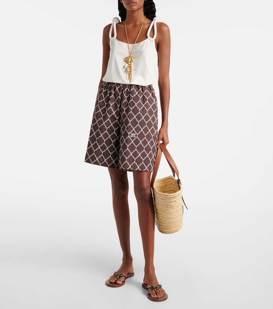 Max Mara Faida Gathered Jersey Top In White