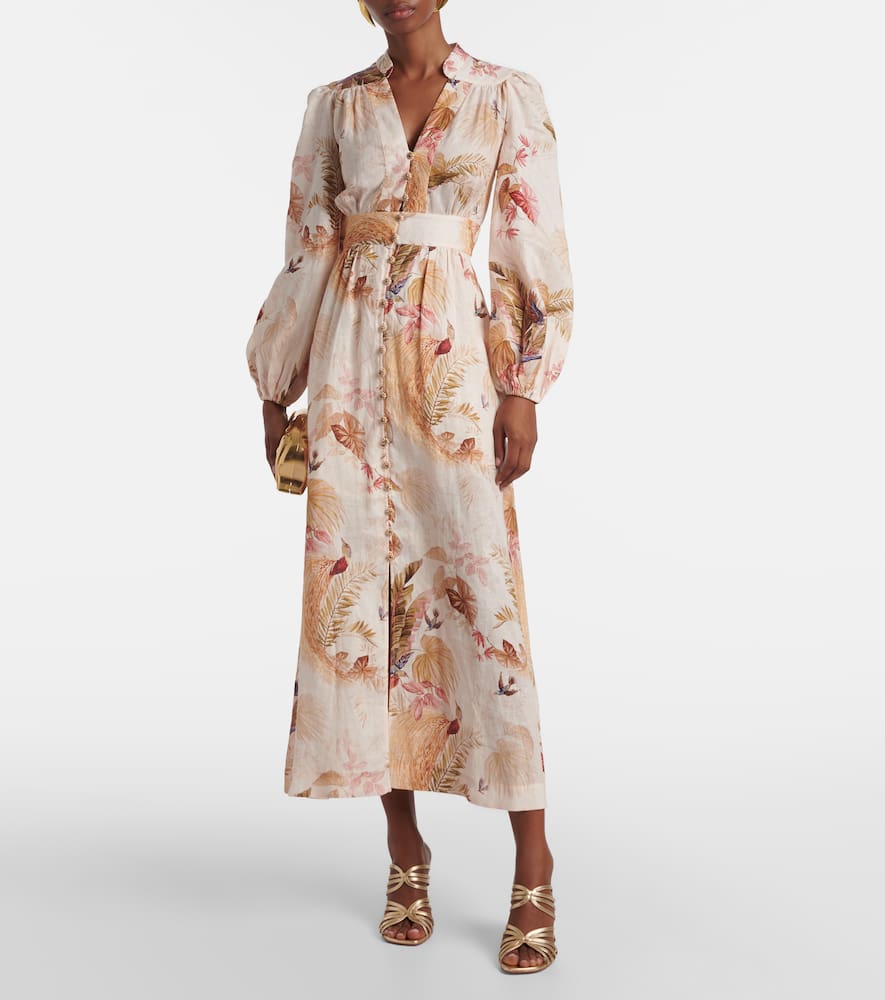 Zimmermann Aura 85 Leather Mules In Gold