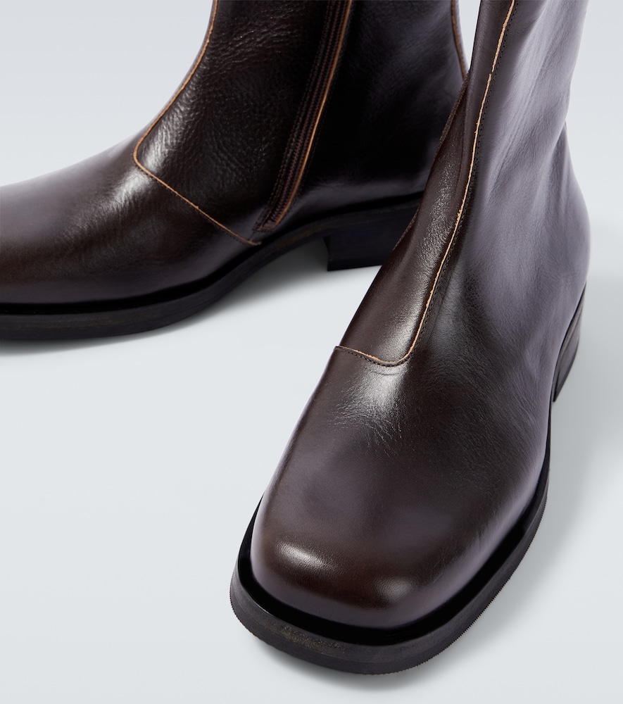 Camion Leather Ankle Boots