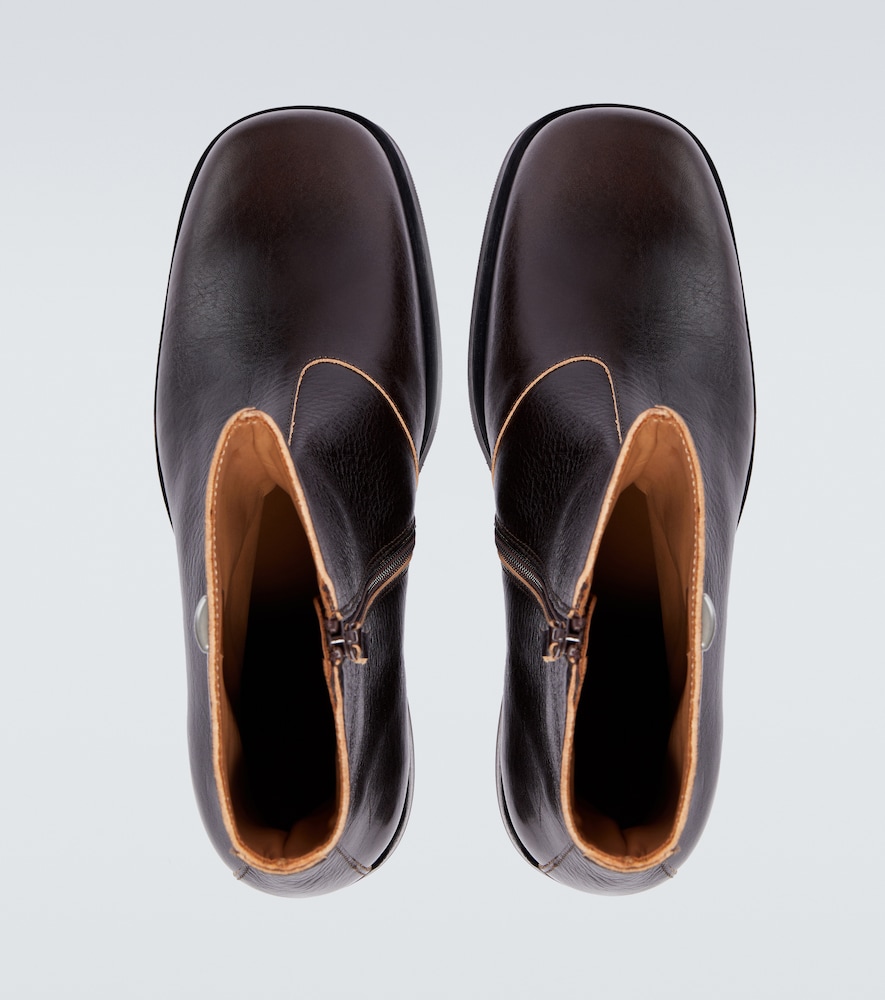 Camion Leather Ankle Boots