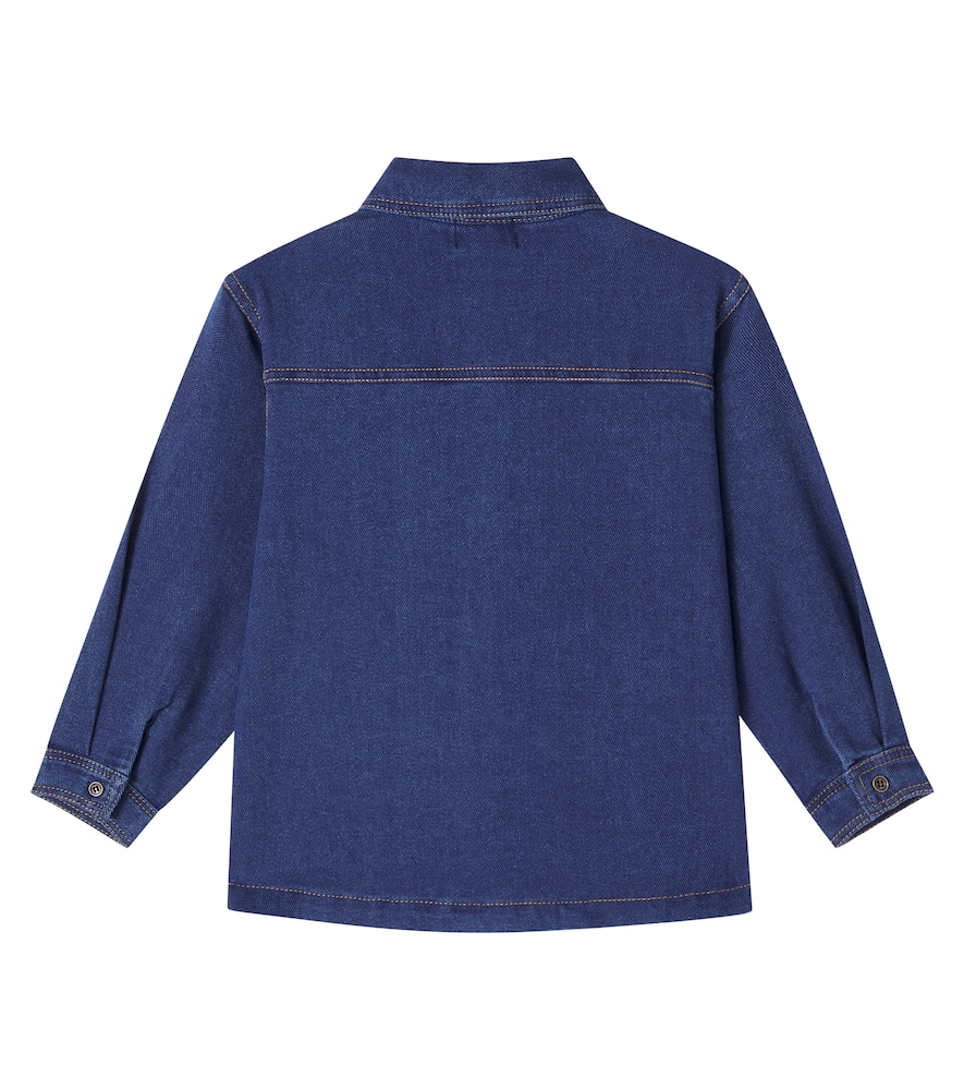 Cozmo Greg Cotton Denim Shirt In Blue