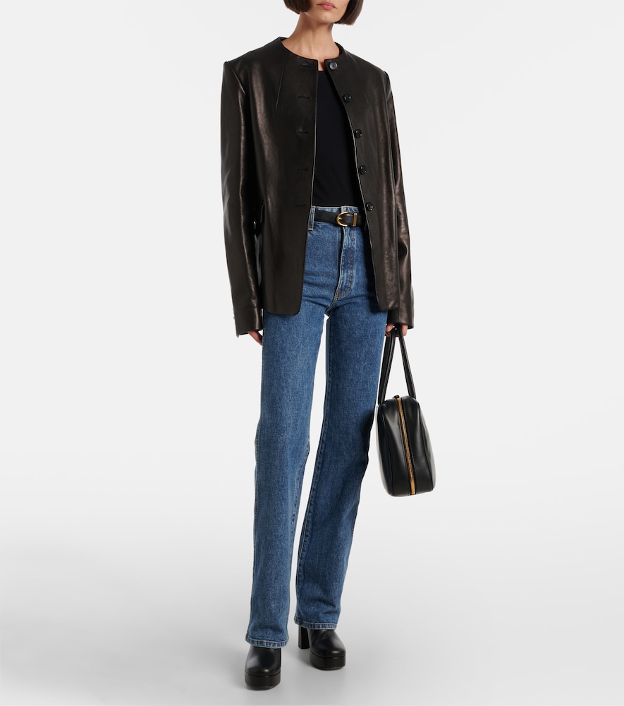 Jodie Leather Platform Ankle Boots